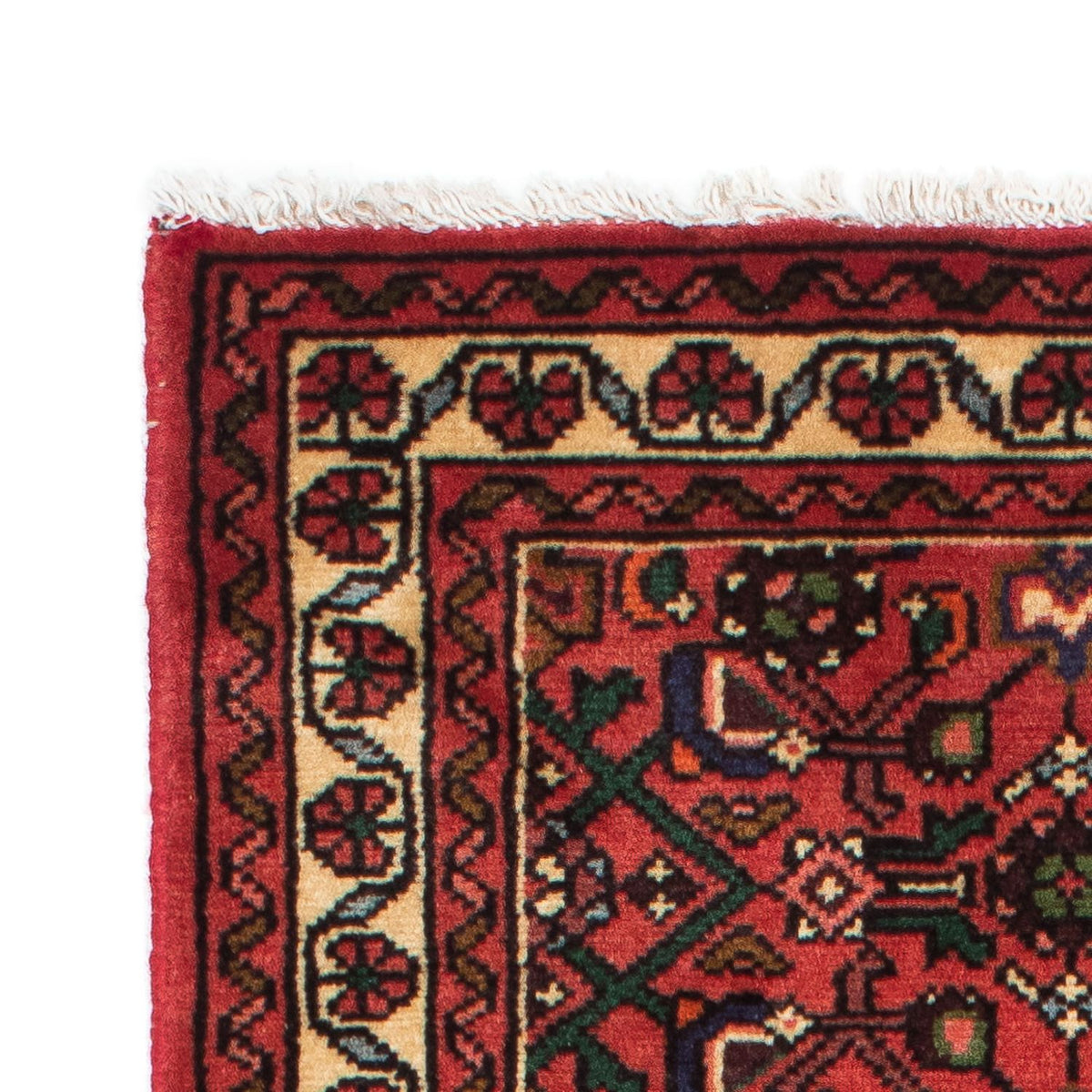 Tapis de couloir Tapis persan - Nomadic - 200 x 70 cm - rouge foncé