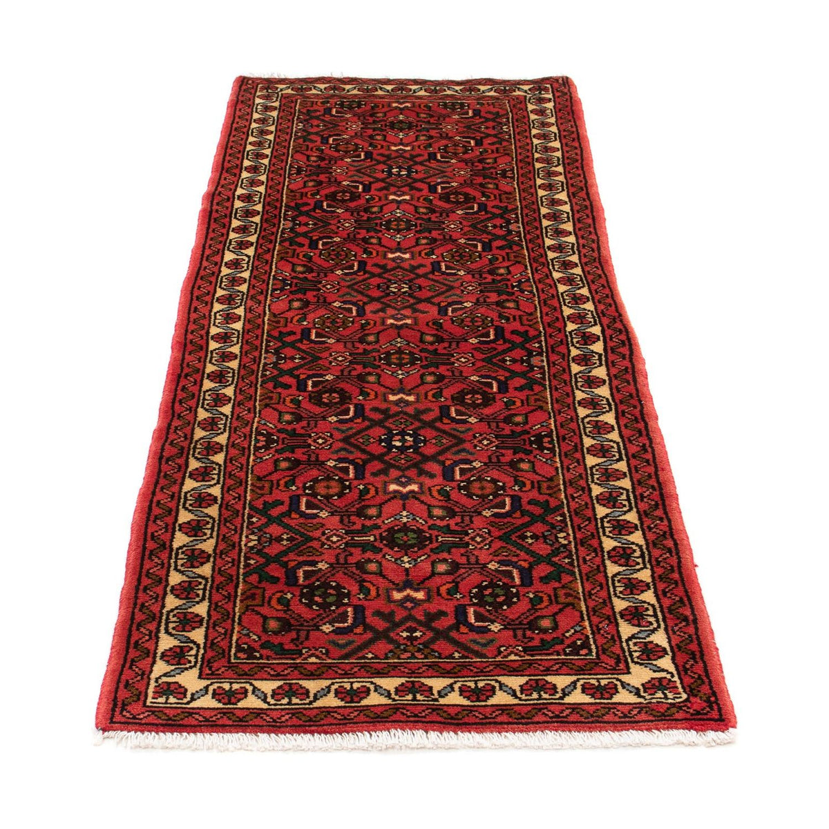 Tapis de couloir Tapis persan - Nomadic - 200 x 70 cm - rouge foncé