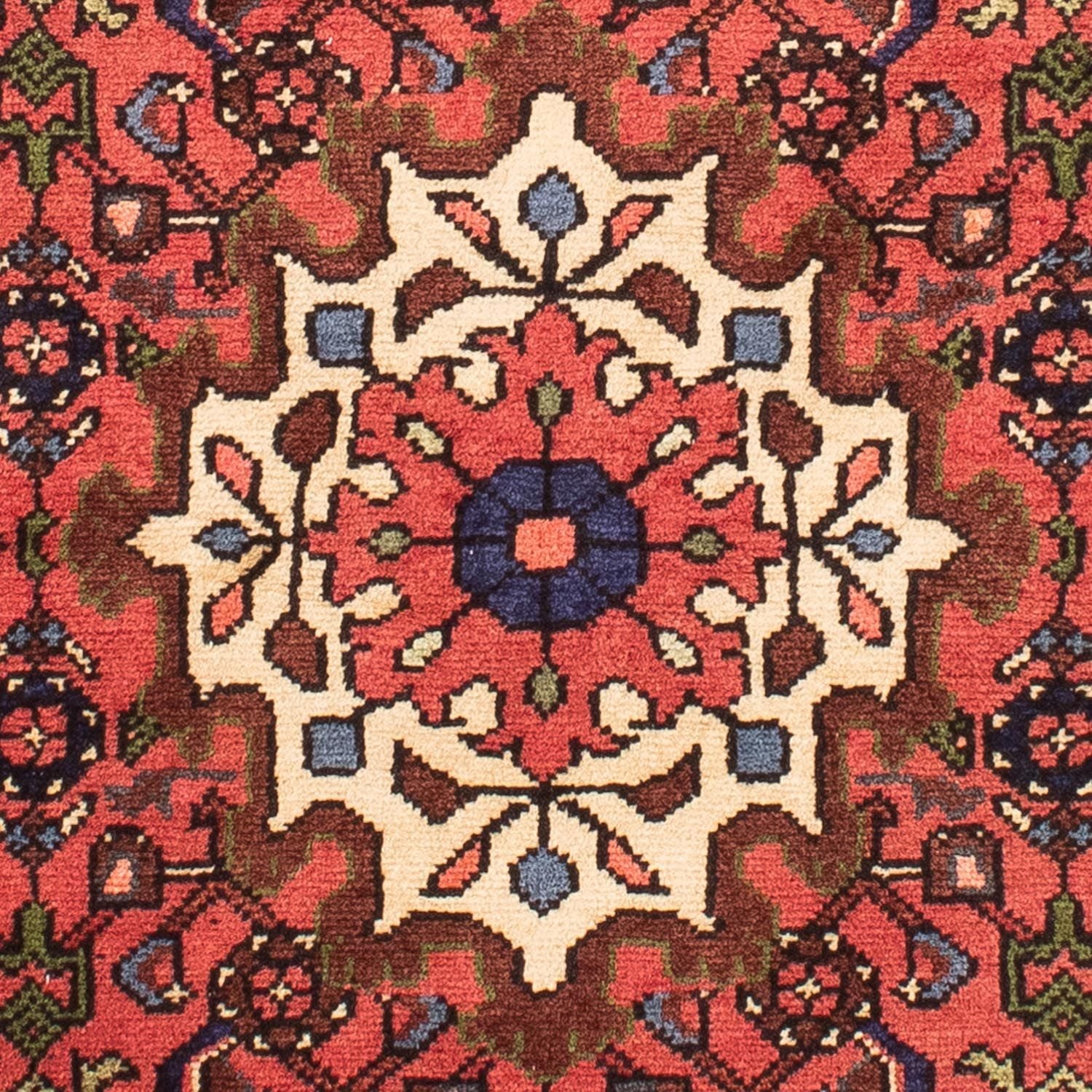 Tapis persan - Nomadic - 147 x 100 cm - rouge foncé