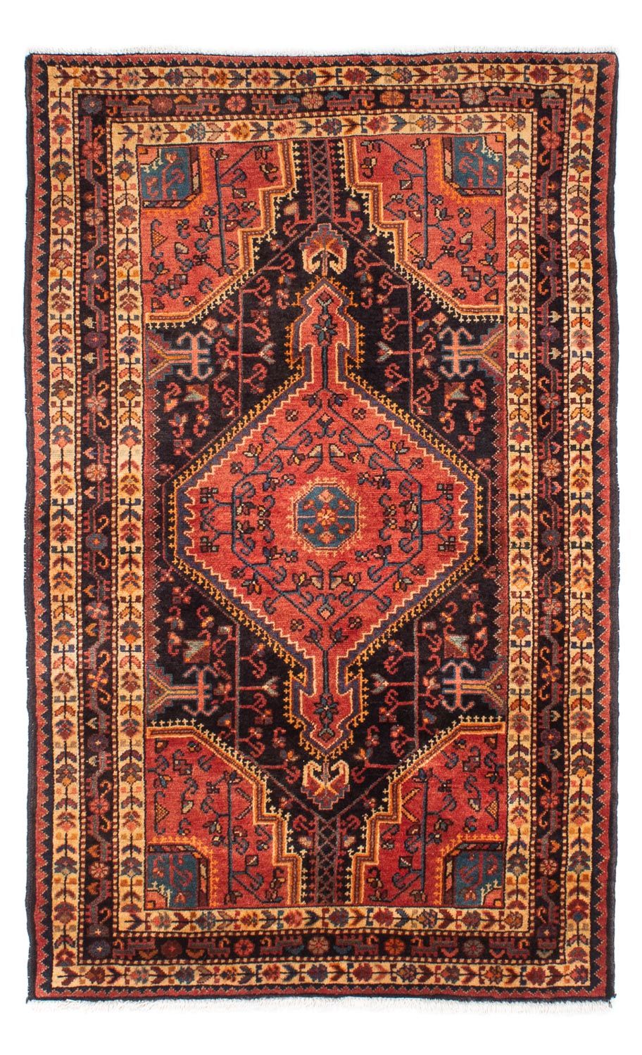 Tapis persan - Nomadic - 172 x 106 cm - bleu foncé
