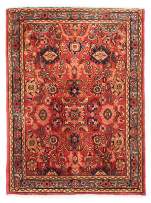 Tapis persan - Nomadic - 143 x 110 cm - rouge foncé