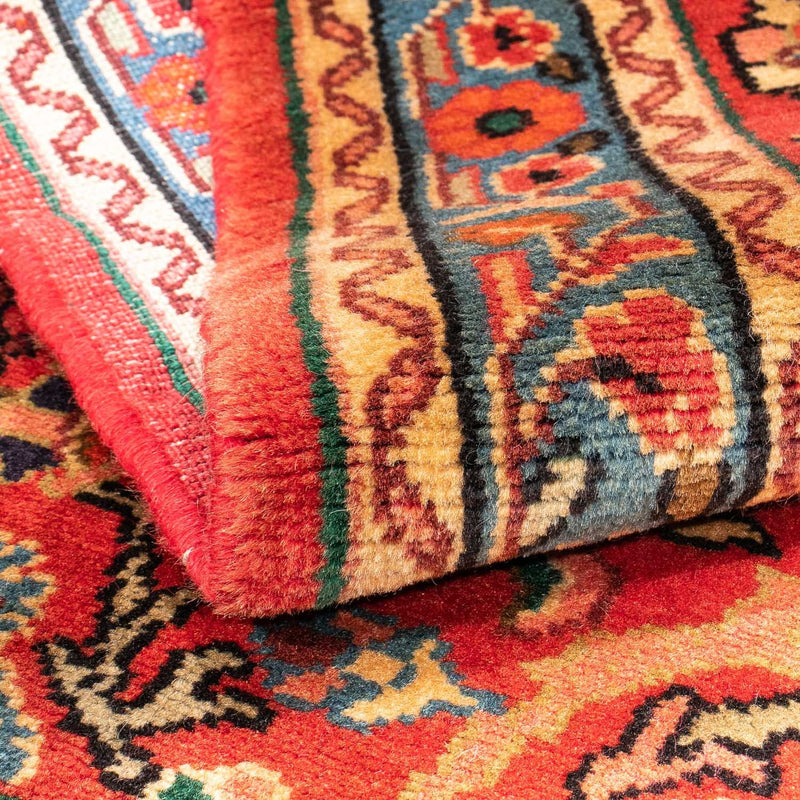 Tapis persan - Nomadic - 143 x 110 cm - rouge foncé