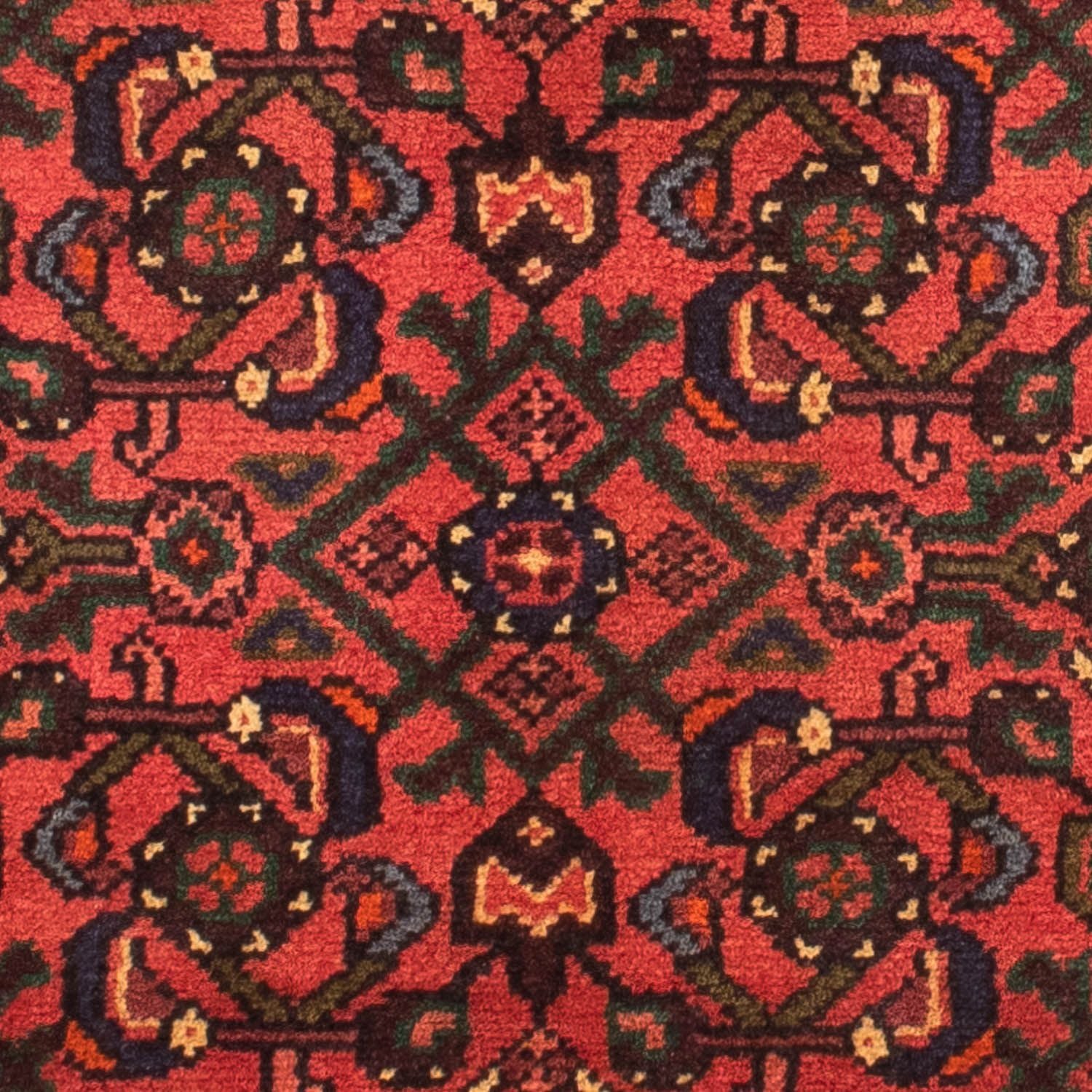 Tapis persan - Nomadic - 160 x 115 cm - rouge foncé