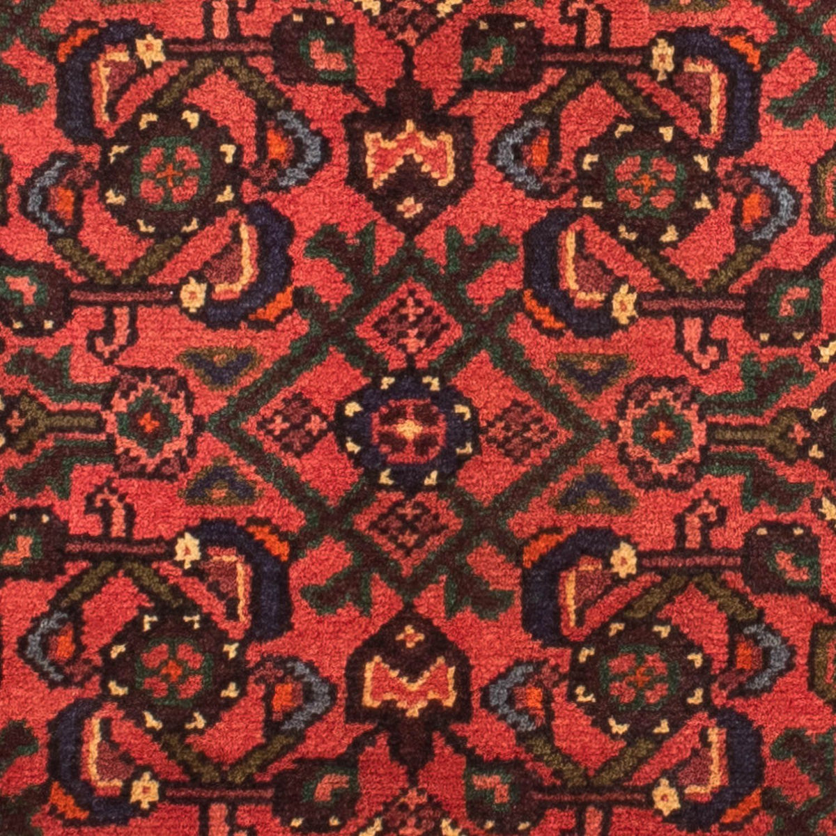 Tapis persan - Nomadic - 160 x 115 cm - rouge foncé