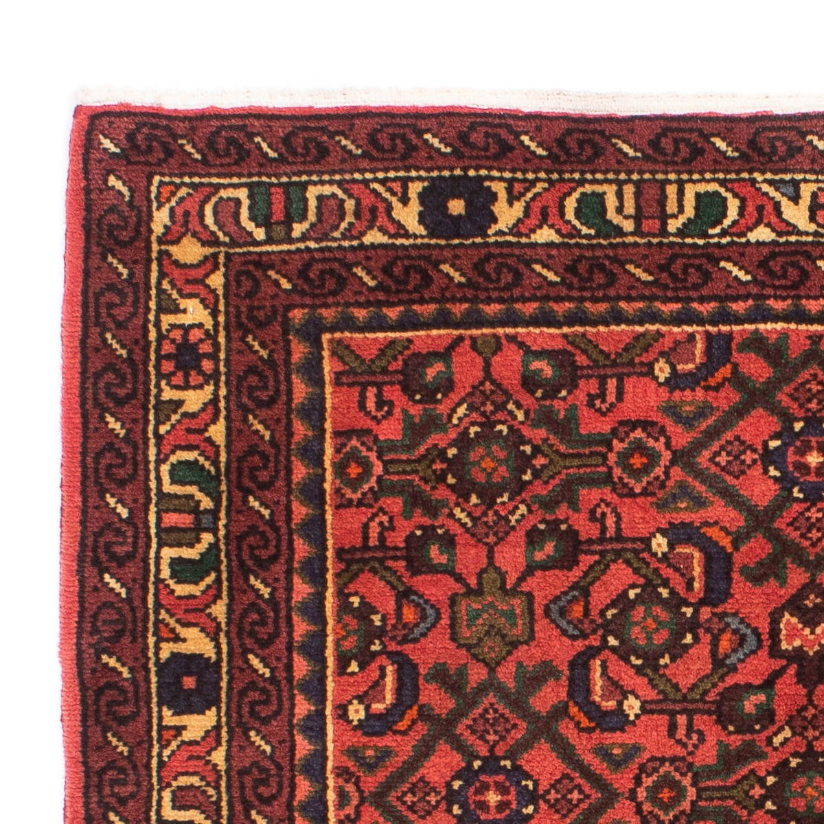 Tapis persan - Nomadic - 160 x 115 cm - rouge foncé