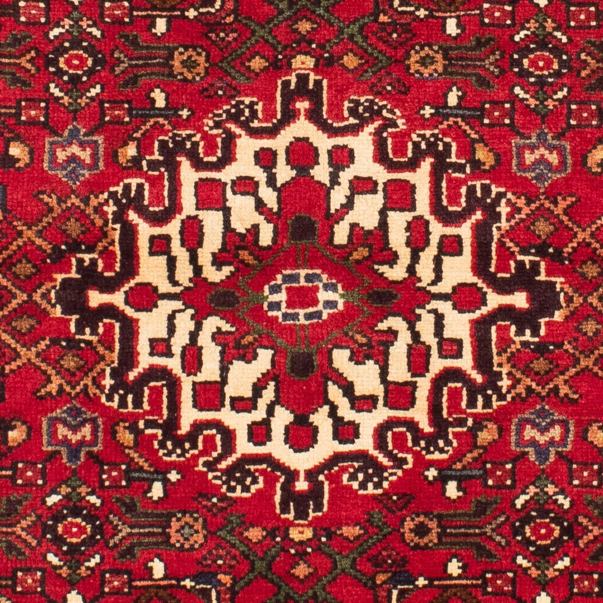 Tapis persan - Nomadic - 160 x 115 cm - rouge foncé