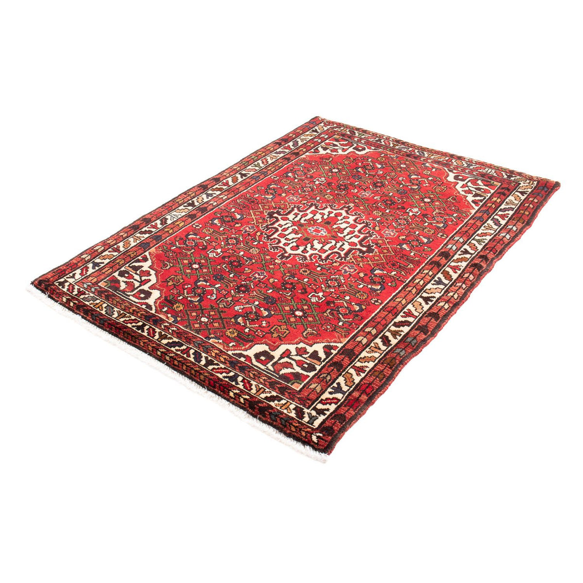 Tapis persan - Nomadic - 160 x 115 cm - rouge foncé