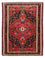 Tapis persan - Nomadic - 150 x 116 cm - rouge foncé