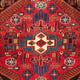 Tapis persan - Nomadic - 150 x 116 cm - rouge foncé