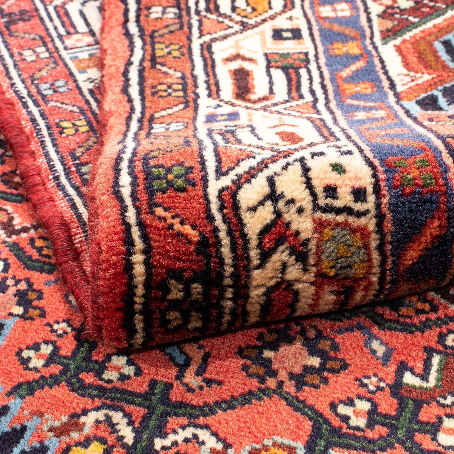 Tapis persan - Nomadic - 160 x 105 cm - rouge foncé