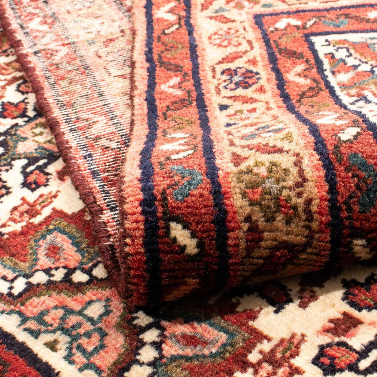 Tapis persan - Nomadic - 156 x 108 cm - beige