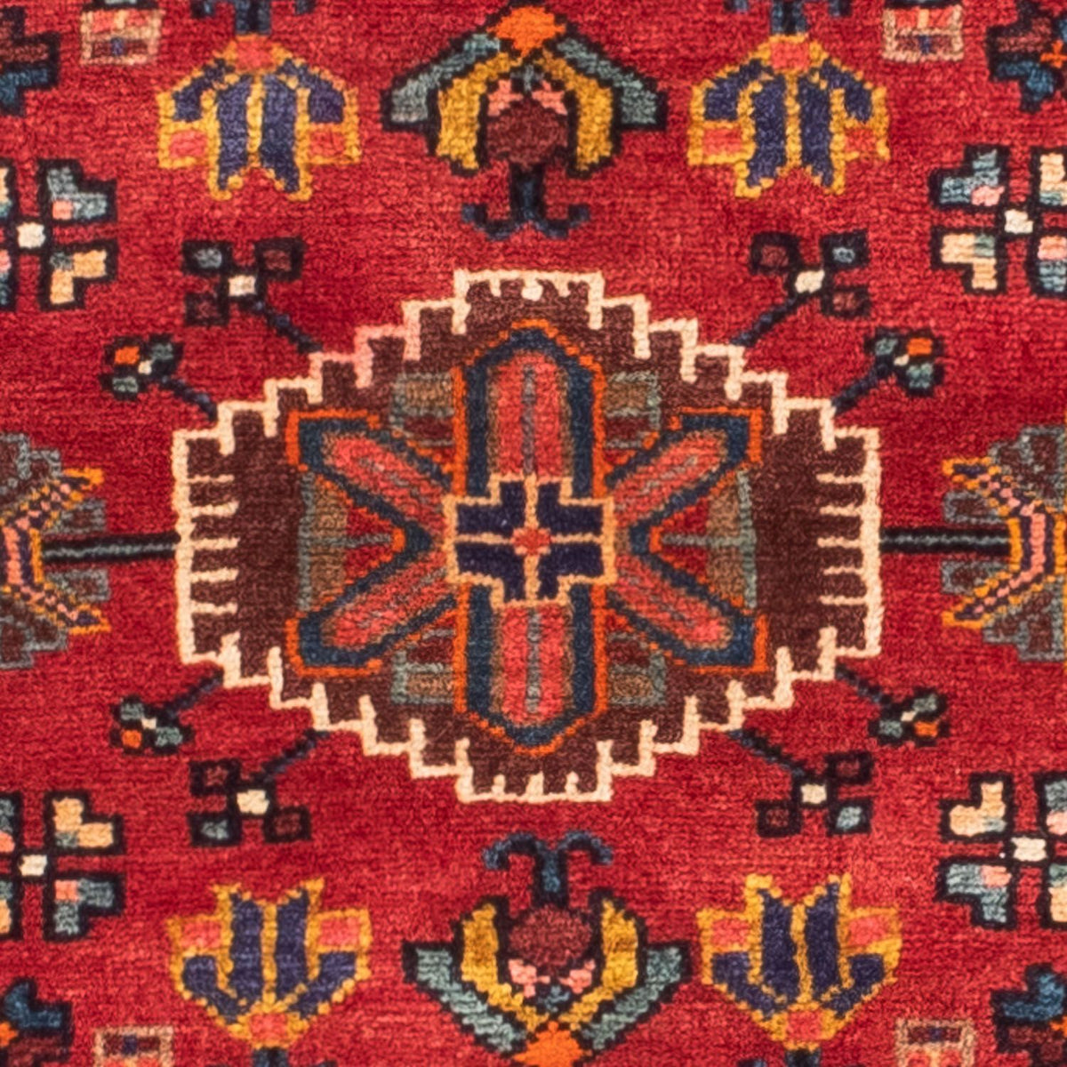 Tapis persan - Nomadic - 172 x 110 cm - rouge foncé