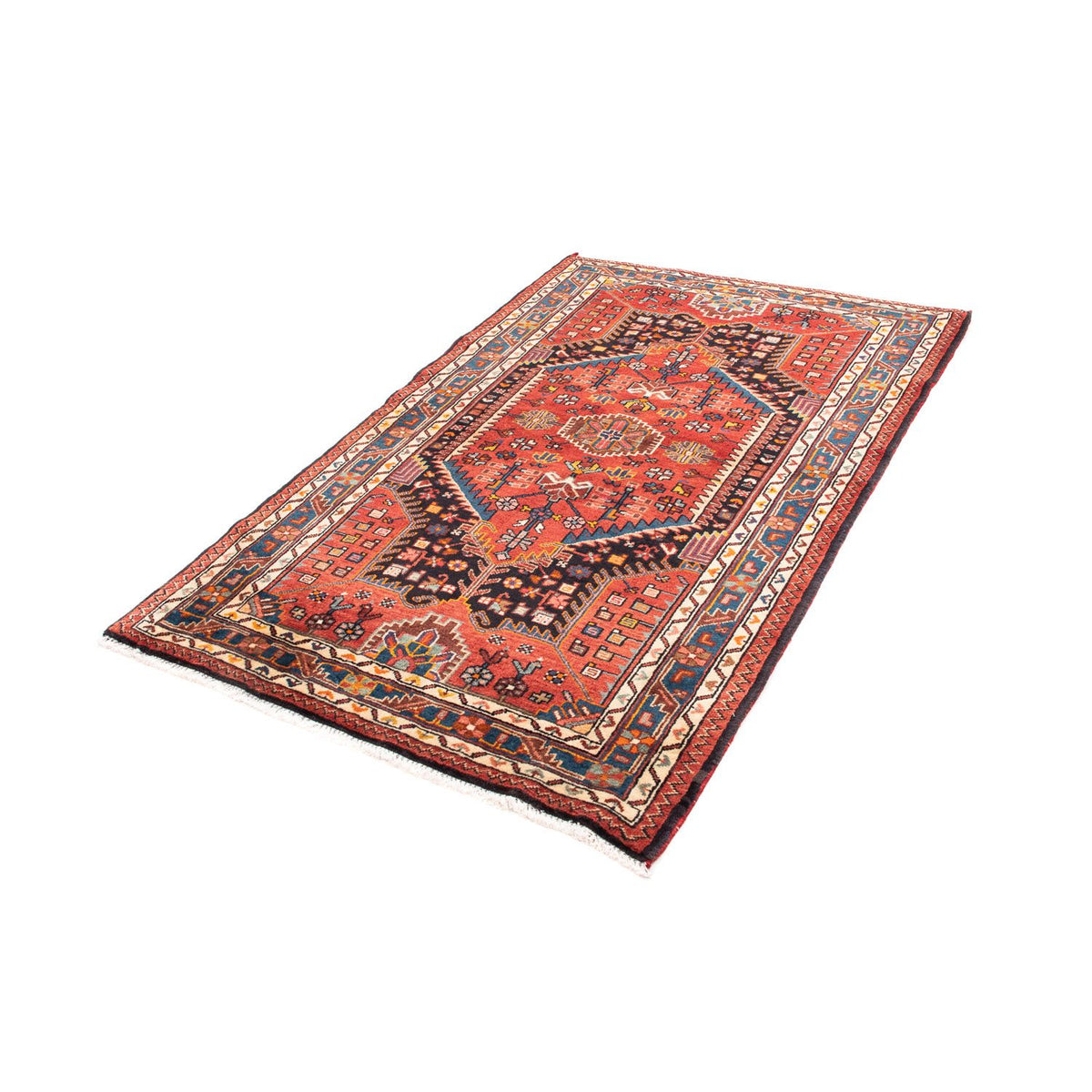 Tapis persan - Nomadic - 172 x 110 cm - rouge foncé