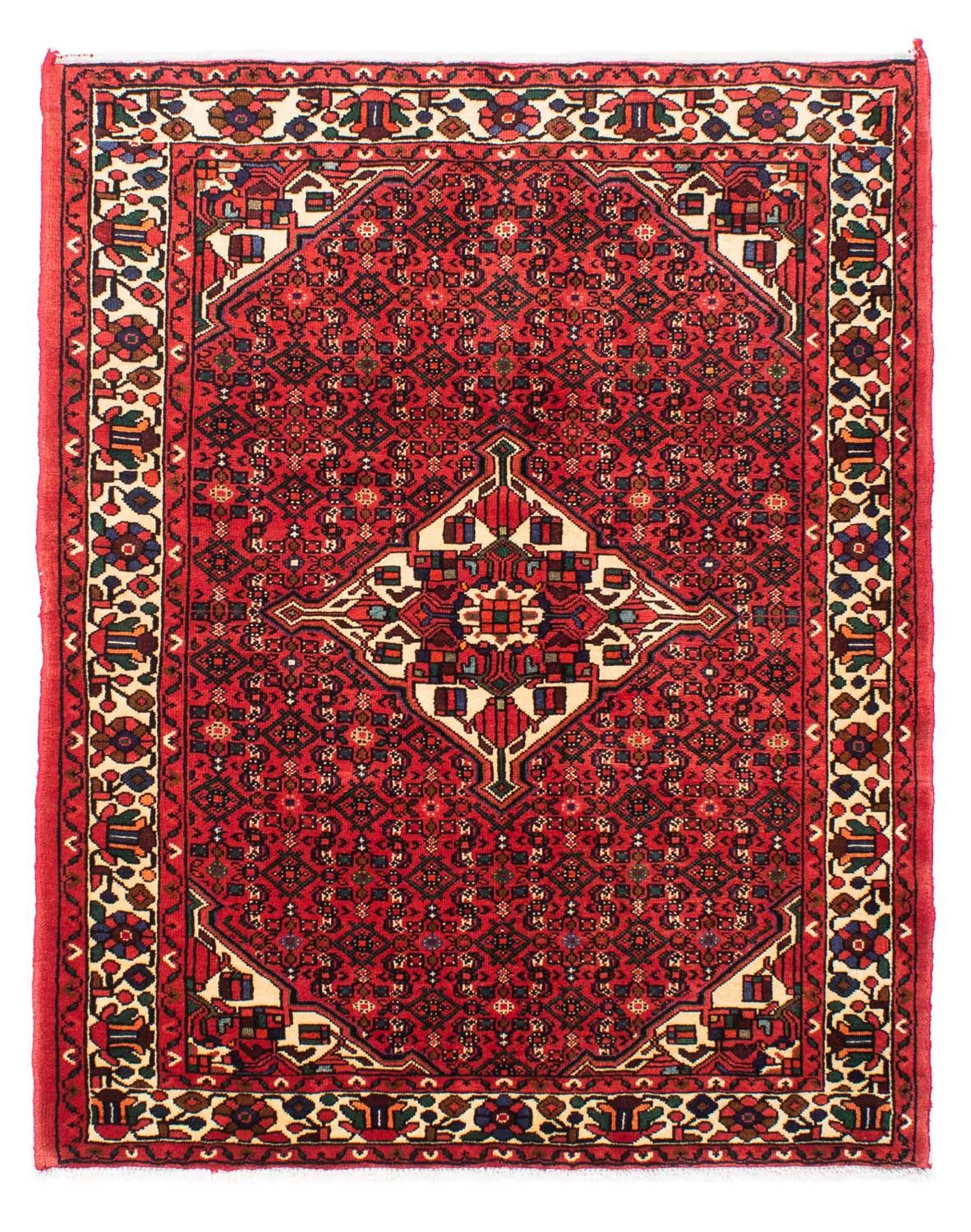 Tapis persan - Nomadic - 195 x 150 cm - rouge foncé