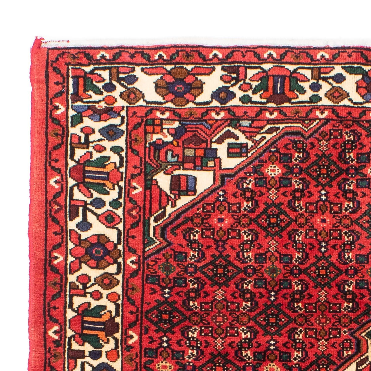 Tapis persan - Nomadic - 195 x 150 cm - rouge foncé
