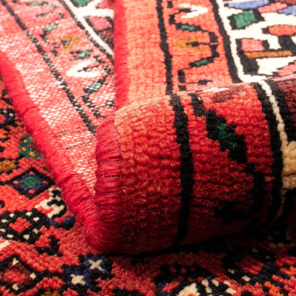 Tapis persan - Nomadic - 195 x 150 cm - rouge foncé