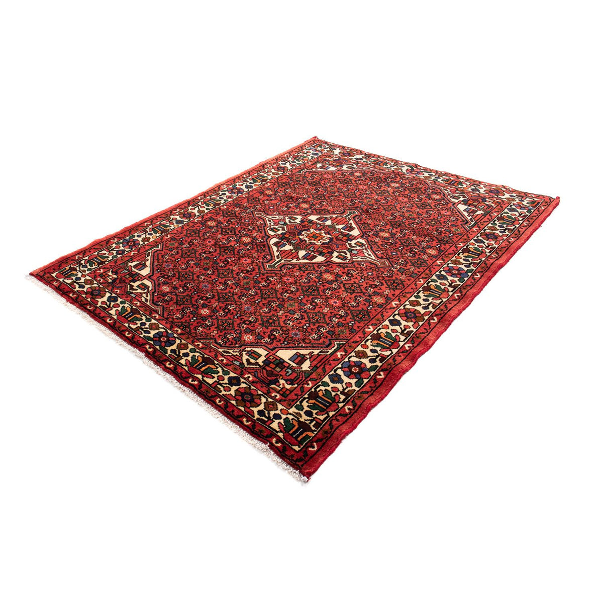 Tapis persan - Nomadic - 195 x 150 cm - rouge foncé