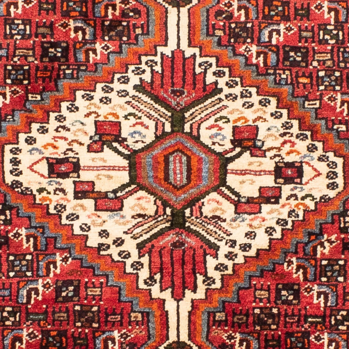 Tapis persan - Nomadic - 225 x 145 cm - rouge foncé