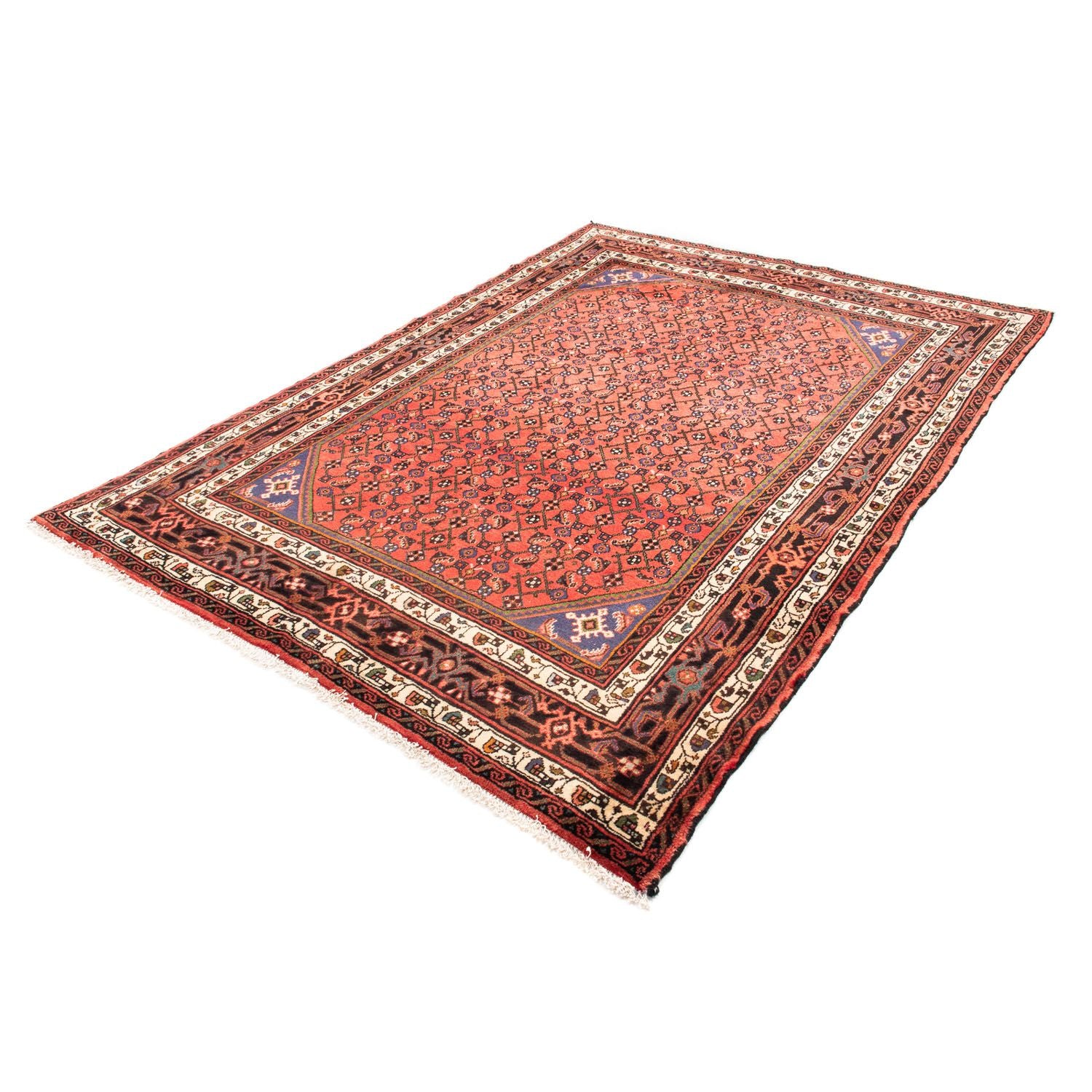 Tapis persan - Nomadic - 210 x 150 cm - rouge
