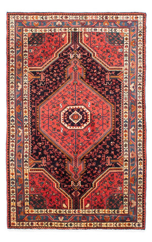 Tapis persan - Nomadic - 220 x 142 cm - rouge