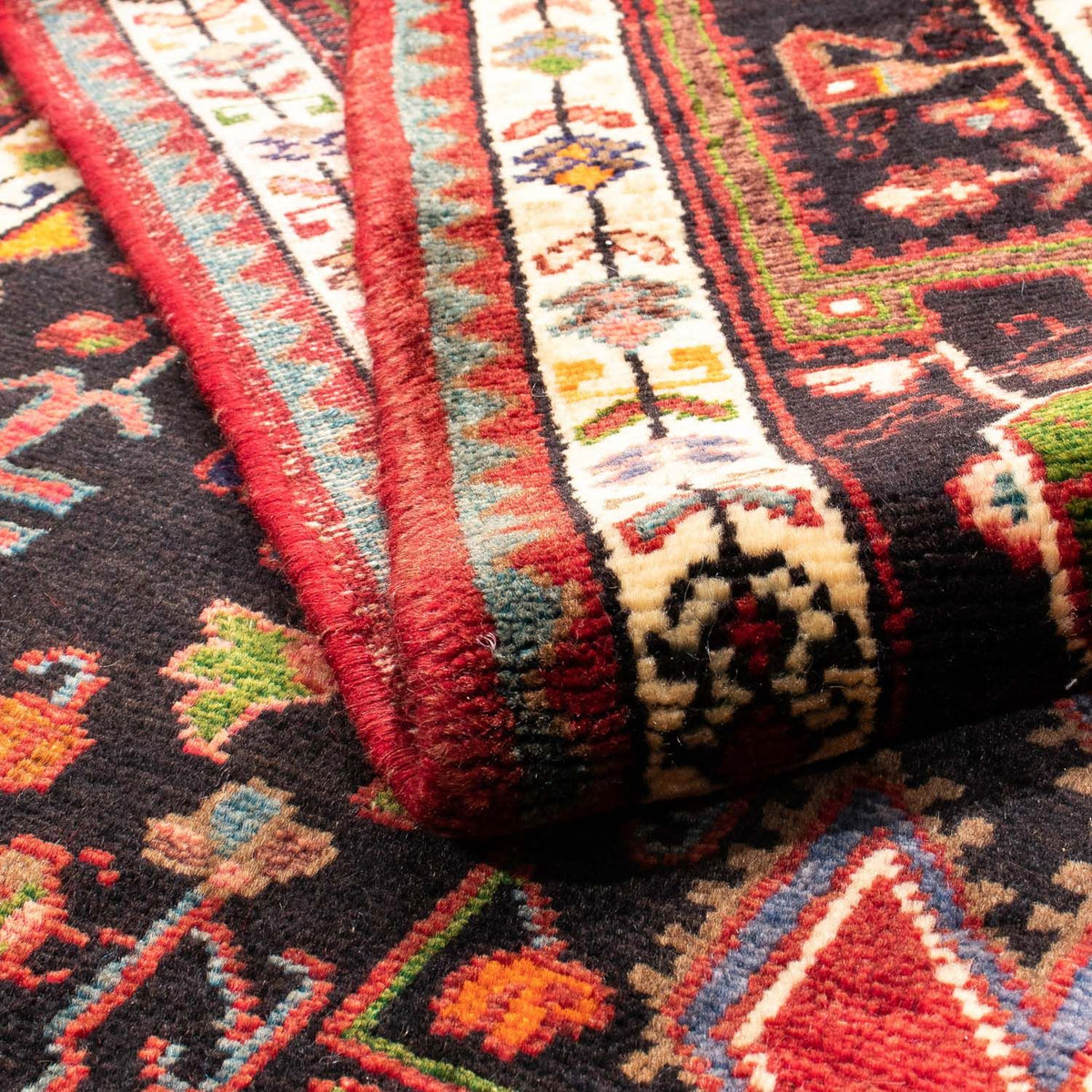 Tapis persan - Nomadic - 230 x 142 cm - bleu foncé