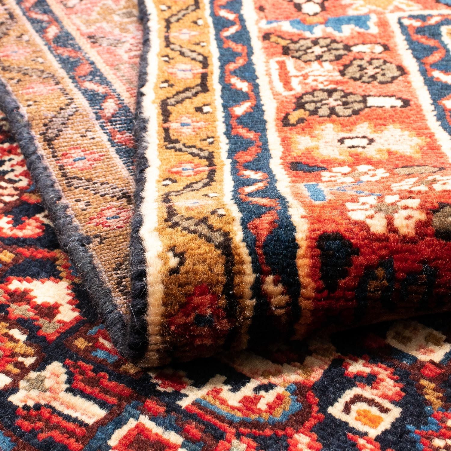 Tapis persan - Nomadic - 215 x 153 cm - bleu foncé