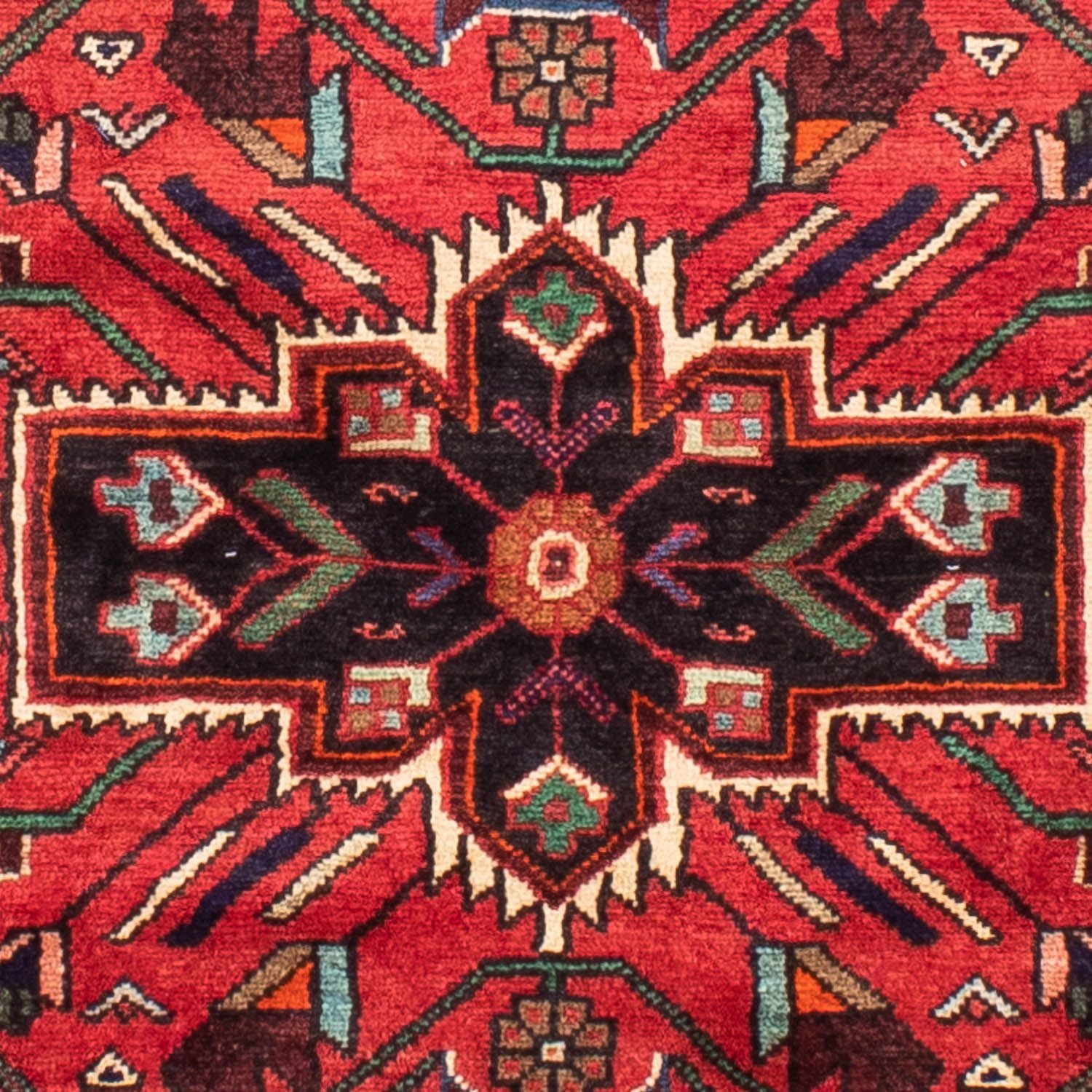 Tapis persan - Nomadic - 212 x 130 cm - rouge foncé