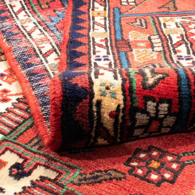 Tapis persan - Nomadic - 212 x 130 cm - rouge foncé