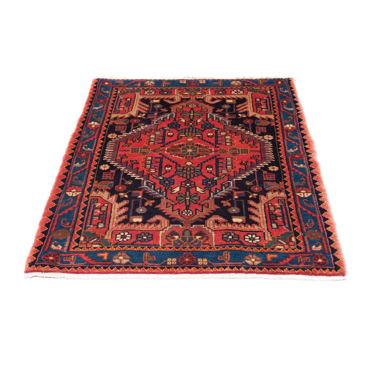 Tapis persan - Nomadic - 120 x 88 cm - rouge clair
