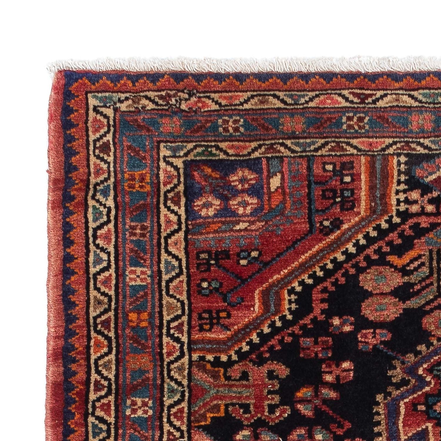 Tapis persan - Nomadic - 130 x 88 cm - bleu foncé