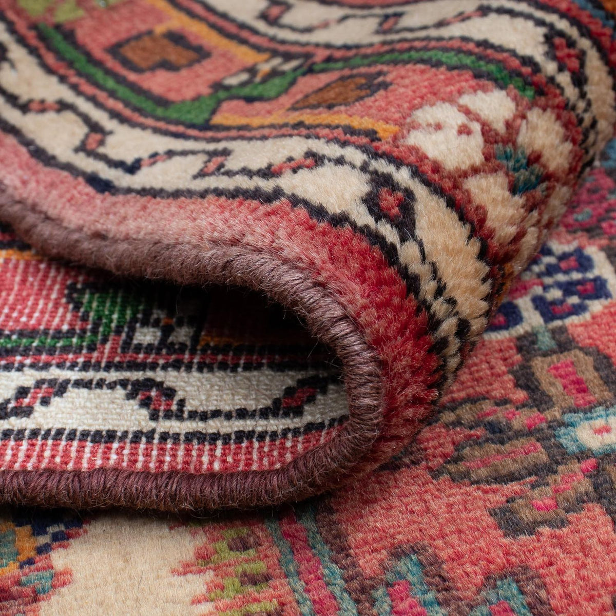 Tapis persan - Nomadic - 130 x 92 cm - rouge clair