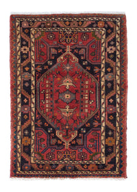 Tapis persan - Nomadic - 120 x 85 cm - rouge foncé