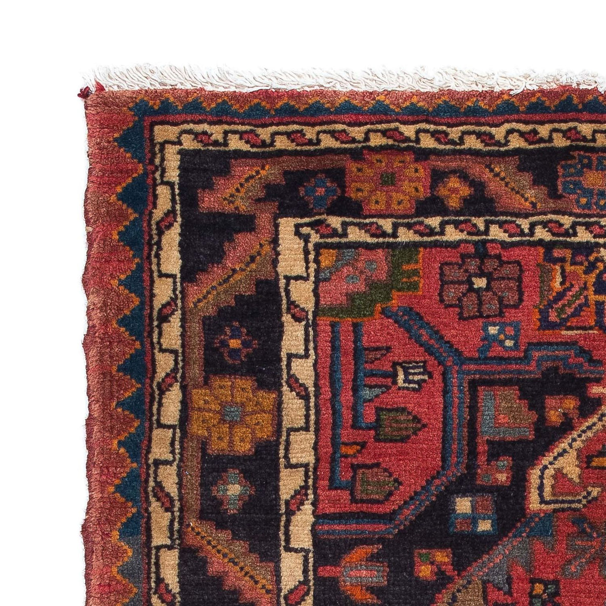 Tapis persan - Nomadic - 120 x 85 cm - rouge foncé