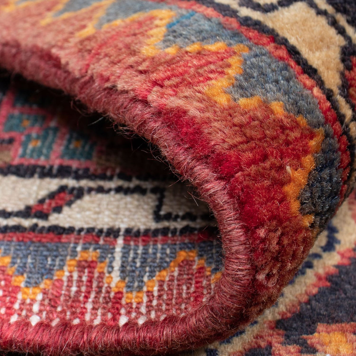 Tapis persan - Nomadic - 120 x 85 cm - rouge foncé