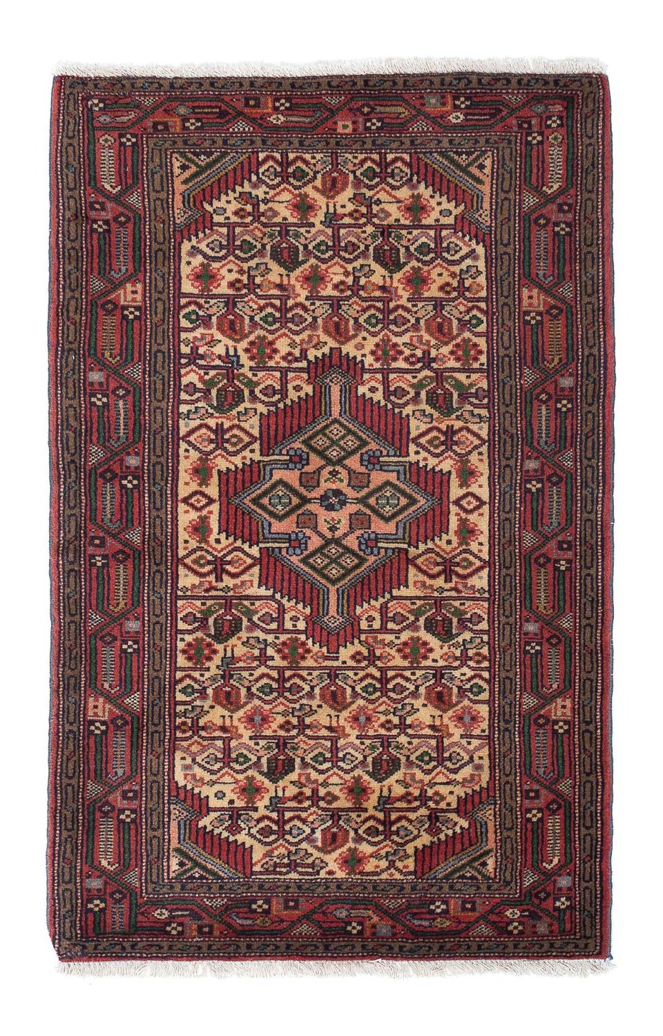 Tapis persan - Nomadic - 133 x 82 cm - beige