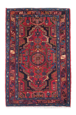 Tapis persan - Nomadic - 126 x 83 cm - rouge