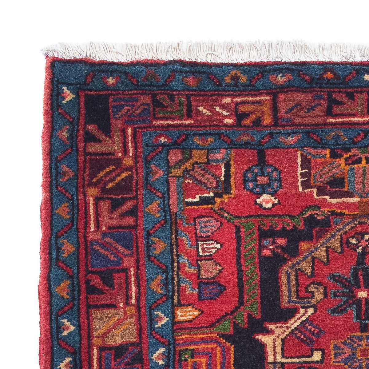 Tapis persan - Nomadic - 126 x 83 cm - rouge