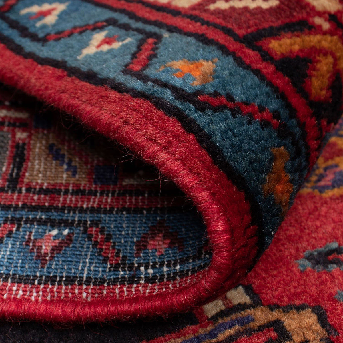 Tapis persan - Nomadic - 126 x 83 cm - rouge