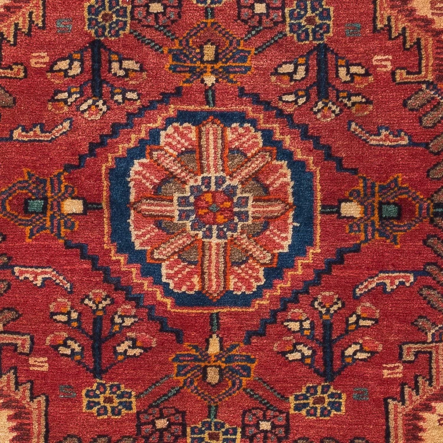Tapis persan - Nomadic - 124 x 90 cm - rouge
