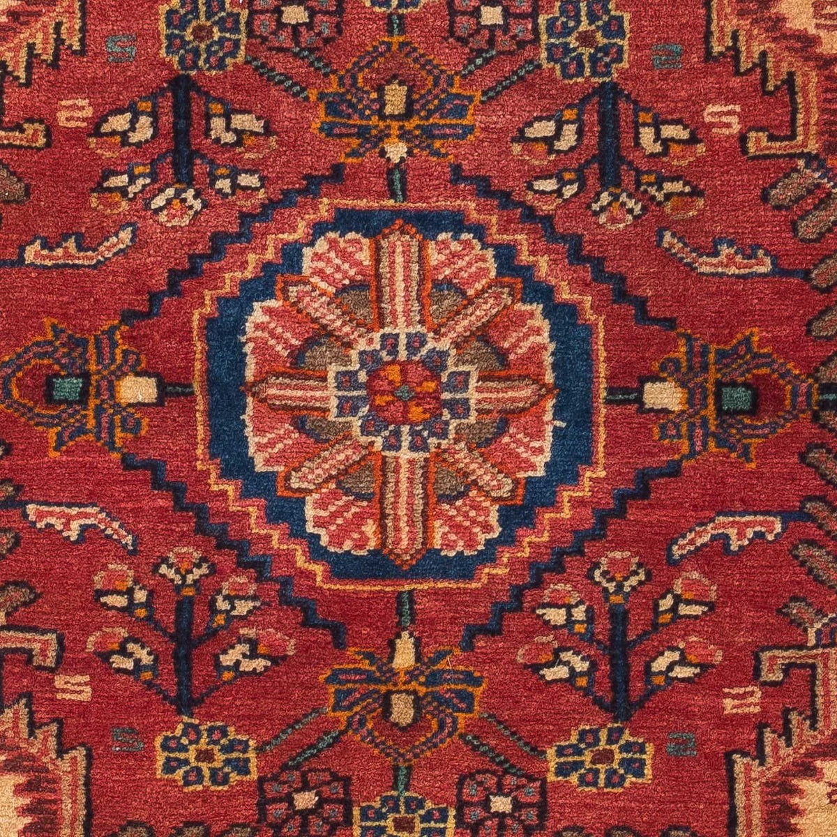 Tapis persan - Nomadic - 124 x 90 cm - rouge