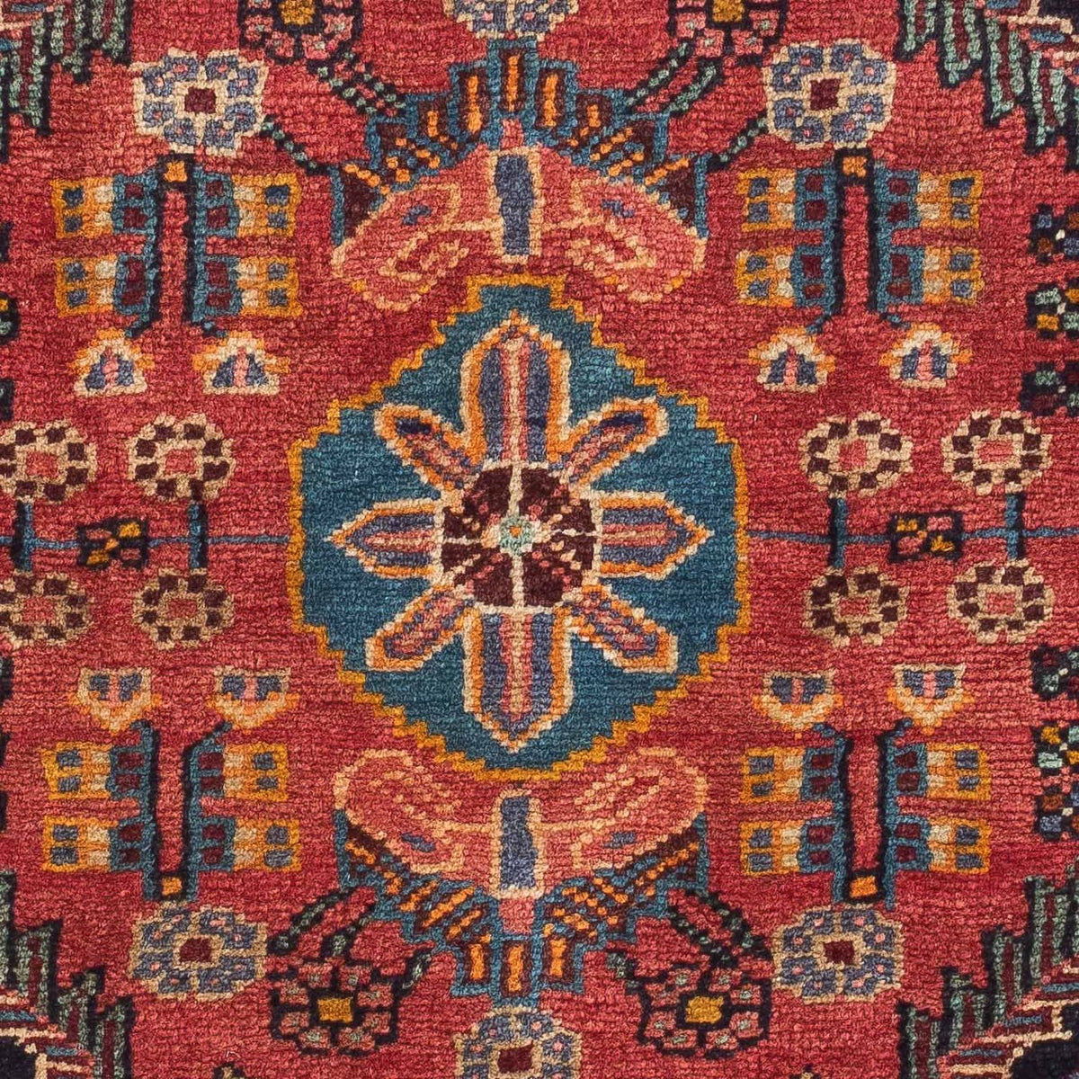 Tapis persan - Nomadic - 130 x 90 cm - rouge