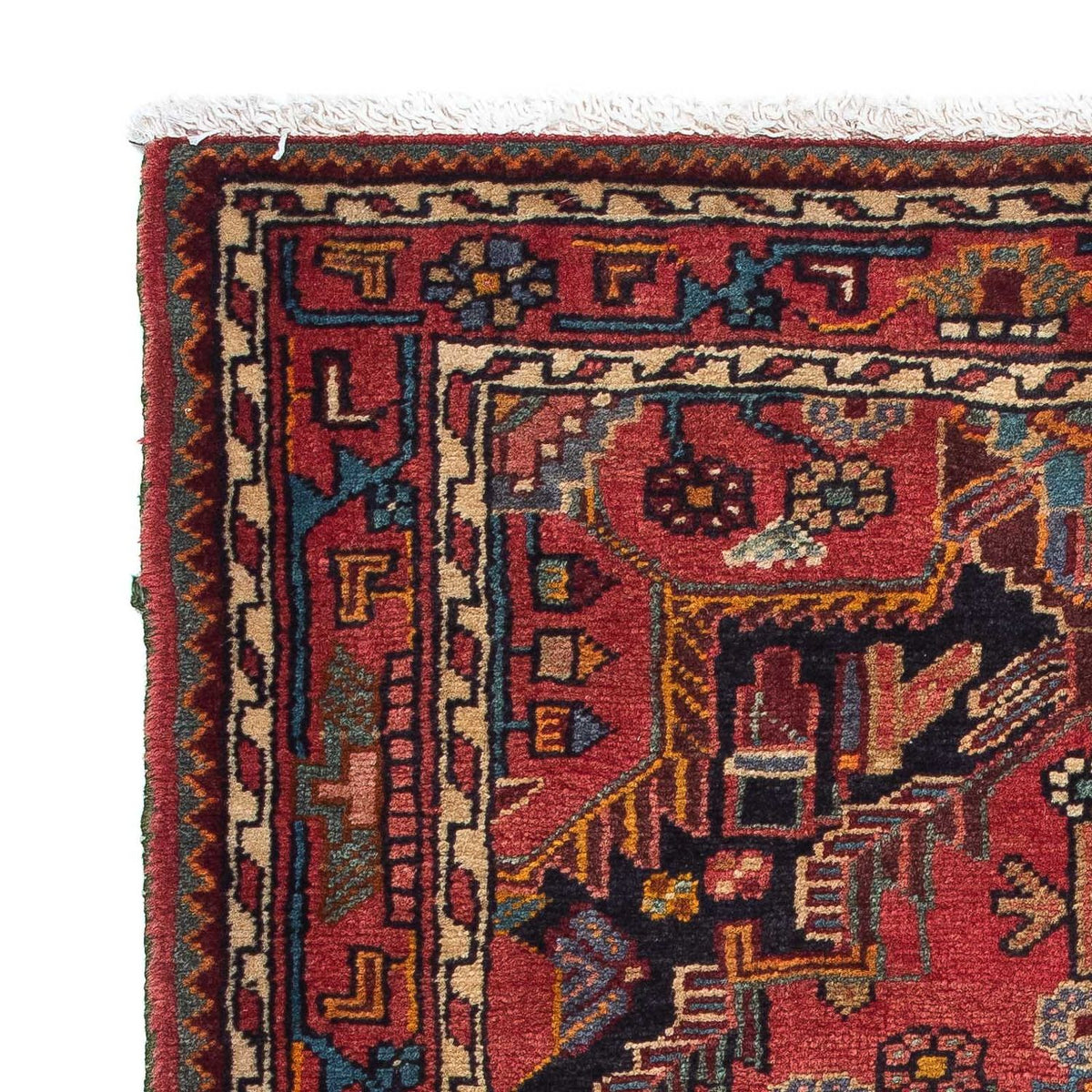 Tapis persan - Nomadic - 130 x 90 cm - rouge