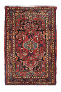 Tapis persan - Nomadic - 136 x 91 cm - rouge