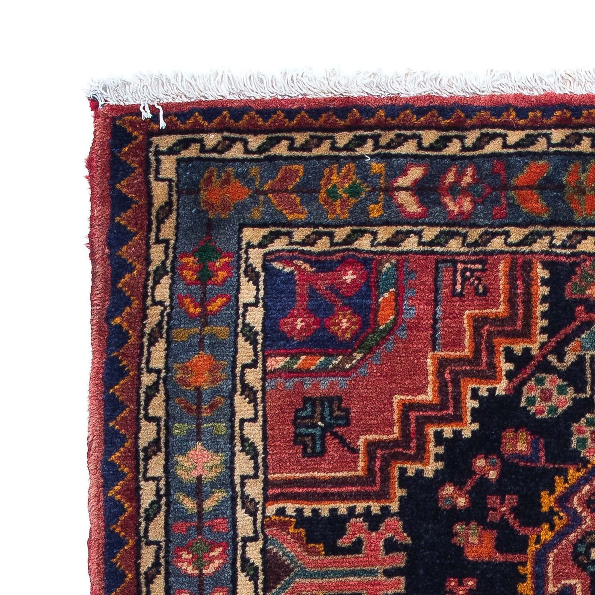 Tapis persan - Nomadic - 128 x 86 cm - bleu foncé