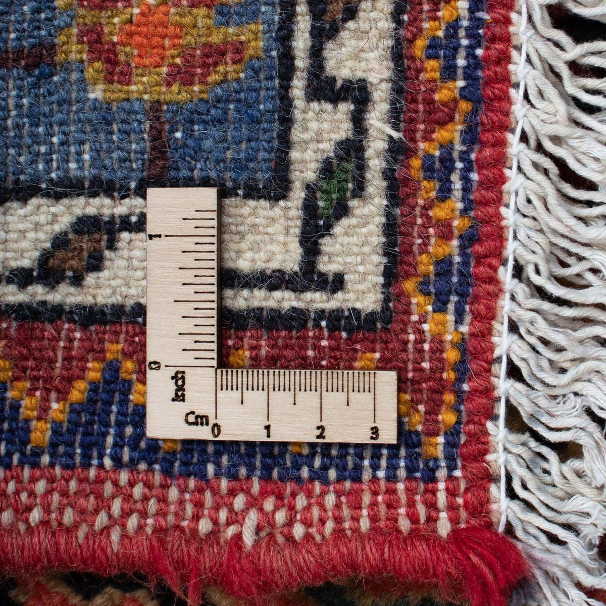 Tapis persan - Nomadic - 128 x 86 cm - bleu foncé