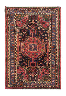 Tapis persan - Nomadic - 122 x 82 cm - rouge clair