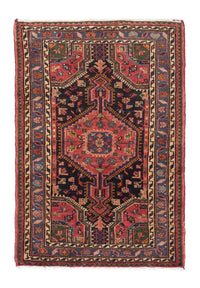 Tapis persan - Nomadic - 122 x 82 cm - rouge clair