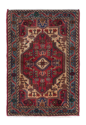 Tapis persan - Nomadic - 125 x 83 cm - rouge foncé