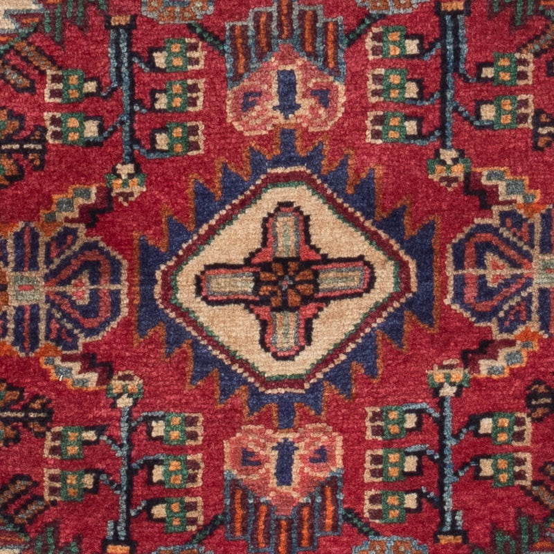 Tapis persan - Nomadic - 125 x 83 cm - rouge foncé