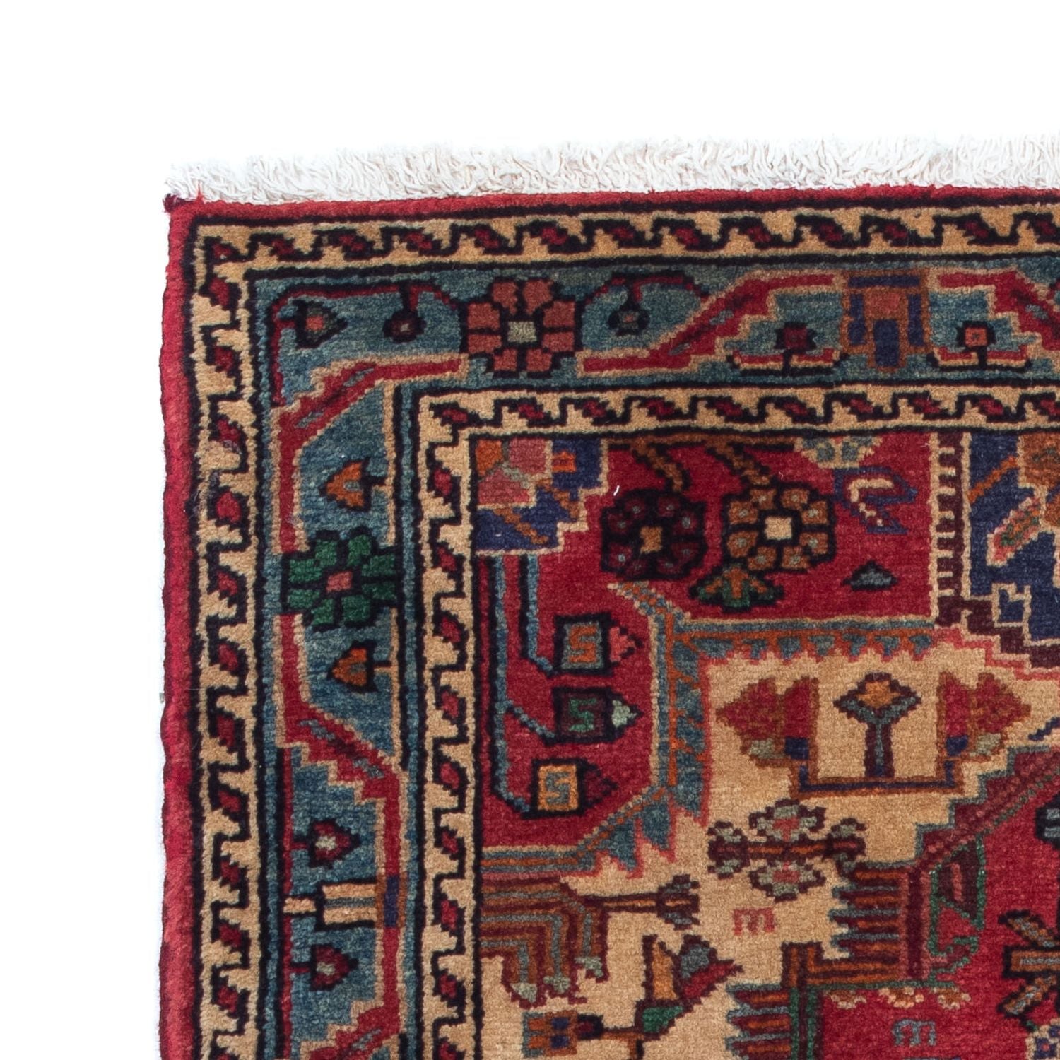Tapis persan - Nomadic - 125 x 83 cm - rouge foncé